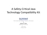 A Safety-Critical Java Technology Compatibility Kit