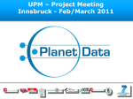 WP1 – D1.1 - PlanetData