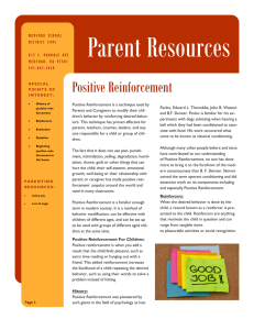Positive Reinforcement - Medford School District