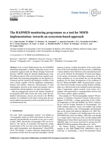 The RADMED monitoring programme as a tool for