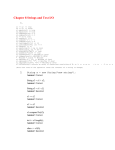 Chapter 8 Strings and Text I/O