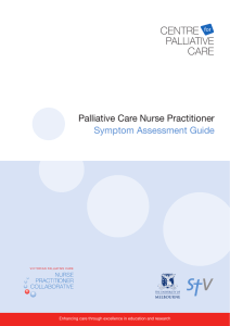 Palliative care nurse practitioner