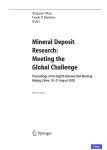 Mineral Deposit Research: Meeting the Global Challenge