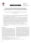 Clinical and electrophysiological evaluation of