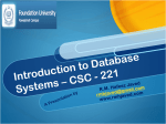 Databases and Users