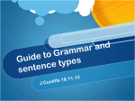 Guide to Grammar - Priory C of E Primary