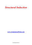 Structural Induction www.AssignmentPoint.com Structural induction