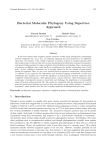 Bacterial Molecular Phylogeny Using Supertree Approach