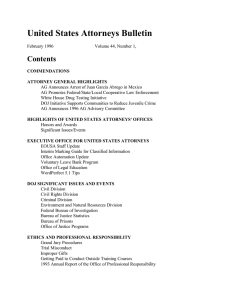 United States Attorneys Bulletin