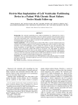 First-in-Man Implantation of Left Ventricular