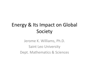 Energy_Impact on Global - Saint Leo University Faculty