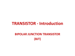 TRANSISTOR - Introduction