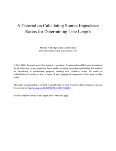 A Tutorial on Calculating Source Impedance Ratios