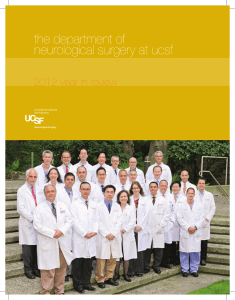 2012 Year In Review - UCSF Neurosurgery