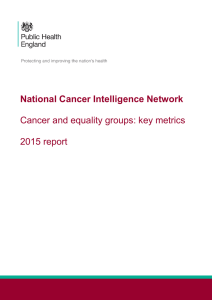 Cancer and equality groups - National Cancer Intelligence Network