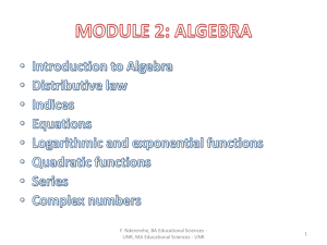 COMPLEX NUMBER ctd