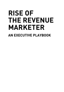 rise of the revenue marketer