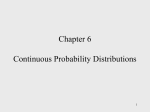 standard normal probability distribution - YSU