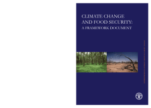 Climate Change and Food Security FAO Framework