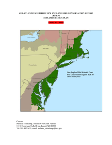 Mid-Atlantic/Southern New England BCR Plan