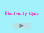 S1 Electricity Quiz