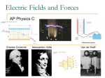 Electric Fields and Forces - AdvancedPlacementPhysicsC