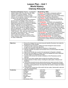 Lesson Plans – Unit 1