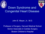 Down Syndrome and Congenital Heart Disease