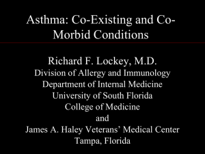 Asthma and Co-Morbid Conditions