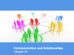 Communication and Relationships