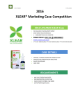 XLEAR® Marketing Case Competition