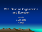 Ch2. Genome Organization and Evolution