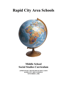 MS Social Studies - Rapid City Area Schools