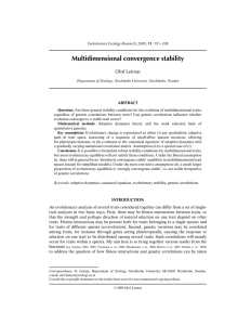 Multidimensional convergence stability