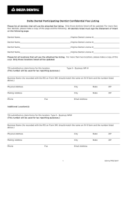 Confidential Fee Filing Form