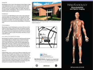 WR_MSK_Brochure - Wake Radiology