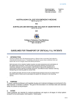 Minimum Standards for Transport of Critically Ill Patients