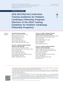 Training Guidelines - American College of Cardiology