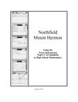 Nspire Manual - Northfield Mount Hermon