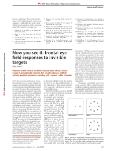 Now you see it: frontal eye field responses to invisible targets