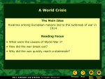 Lesson 18-1: A World Crisis
