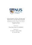 Charaterisation of Cirrus Clouds using Photometric and Lidar