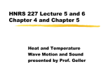 HNRS 227 Lecture #2 Chapters 2 and 3