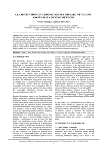 classification of chronic kidney disease with most known data mining