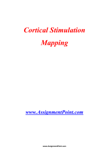 Cortical Stimulation Mapping www.AssignmentPoint.com Cortical