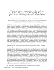 Cenozoic back-arc magmatism of the southern extra