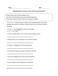 Identifying Past, Present or Future Verb Tenses Worksheet Circle the
