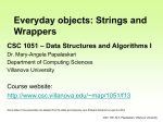 String - Villanova Computer Science