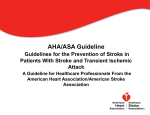 AHA/ASA Guideline - Professional Heart Daily