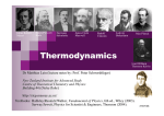 Thermodynamics - Centre for Theoretical Chemistry and Physics